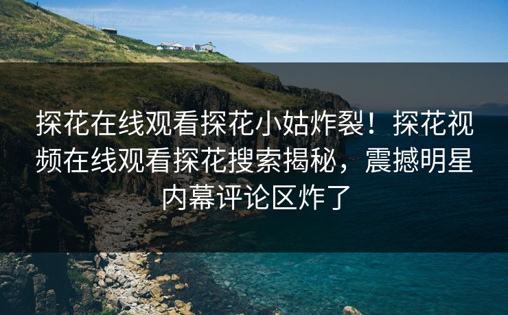 探花在线观看探花小姑炸裂！探花视频在线观看探花搜索揭秘，震撼明星内幕评论区炸了